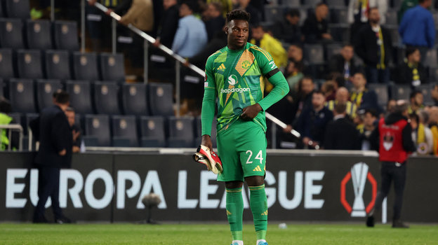 Голкипер «Манчестер Юнайтед» Андре Онана после матча с «Фенербахче».