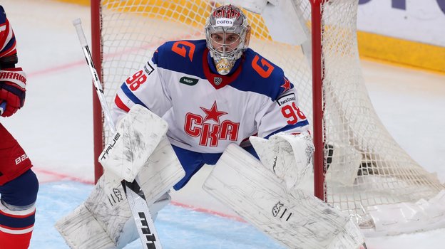 Вратарь СКА Никита Серебряков.