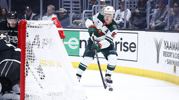 Нападающий «Миннесоты» Кирилл Капризов. Хоккеист «Миннесоты» Кирилл Капризов