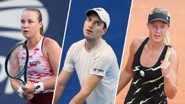 Теннисисты Анна Блинкова, Алибек Качмазов и Анастасия Захарова