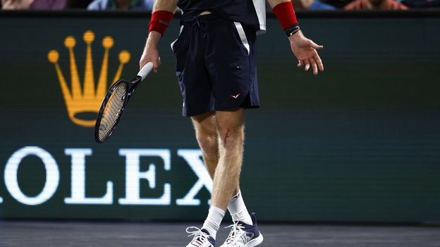 Кровь на ноге Андрея Рублева.