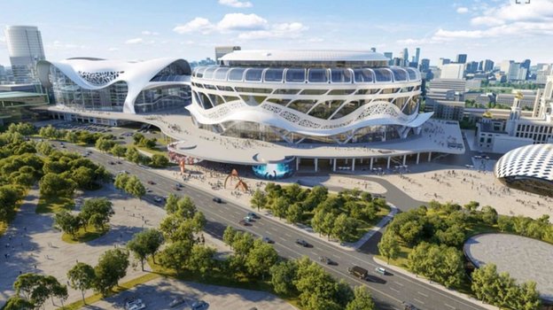 Спорткомплекс «Олимпийский» на месте одноименной арены Игр-80.