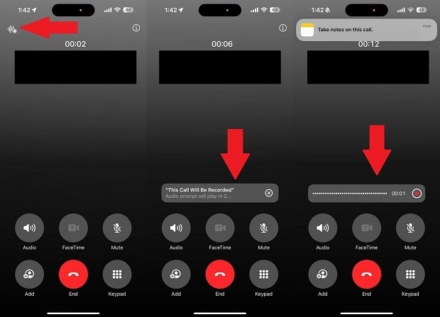 Встроенная функция записи звонков в iOS 18.1.
