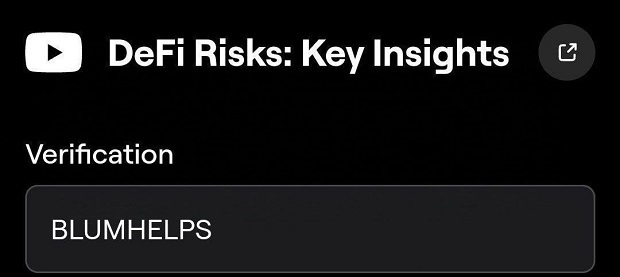 Код из видео в Blum от 30 октября.