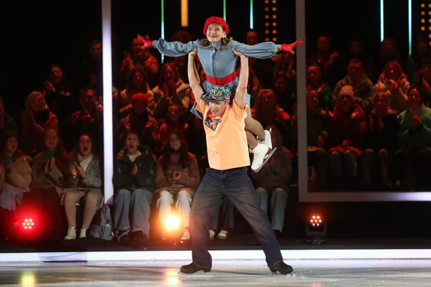 Наталья Саблина и Алексей Ягудин на шоу «Ледниковый период». Наталья Саблина и Алексей Ягудин на шоу «Ледниковый период»