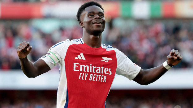 Нападающий «Арсенал» Букайо Сака. Нападающий «Арсенал» Букайо Сака