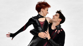 Фигуристы Евгения Лопарева и Жоффре Бриссо