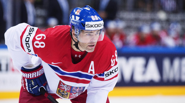 Яромир Ягр на чемпионате мира в 2015 году.