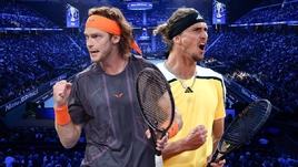 Андрей Рублев проиграл Александру Звереву. Онлайн-трансляция матча Итогового турнира ATP