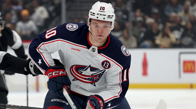 Нападающий «Коламбуса» Дмитрий Воронков. Нападающий «Коламбуса» Дмитрий Воронков