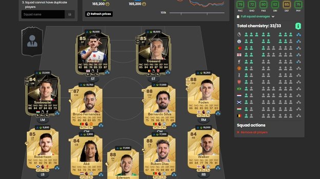 Состав АПЛ за 200 000 монет.