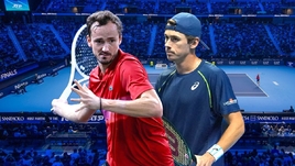 Даниил Медведев обыграл Алекса Де Минаура. Онлайн-трансляция матча Итогового турнира ATP