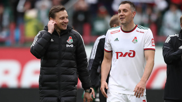 Михаил Галактионов и Артем Дзюба.