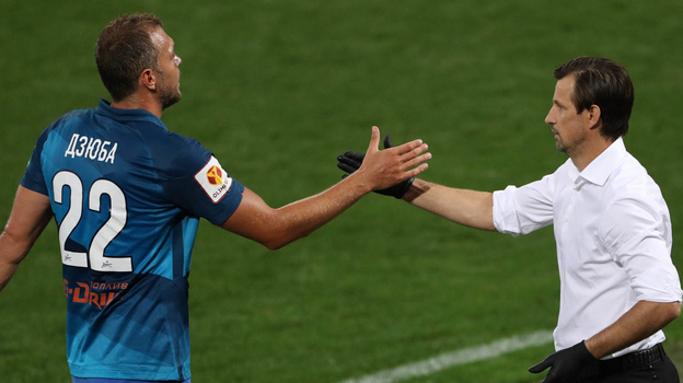 Артем Дзюба и Сергей Семак.