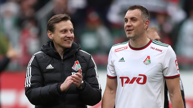 Михаил Галактионов и Артем Дзюба.