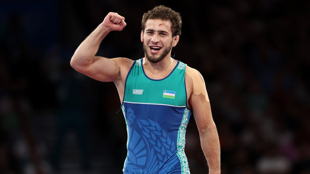 Борец Разамбек Жамалов на Олимпиаде в Париже. Борец Разамбек Жамалов