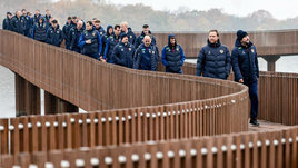 Игроки и тренеры сборной России на тренировочной базе в Краснодаре перед матчем с Брунеем