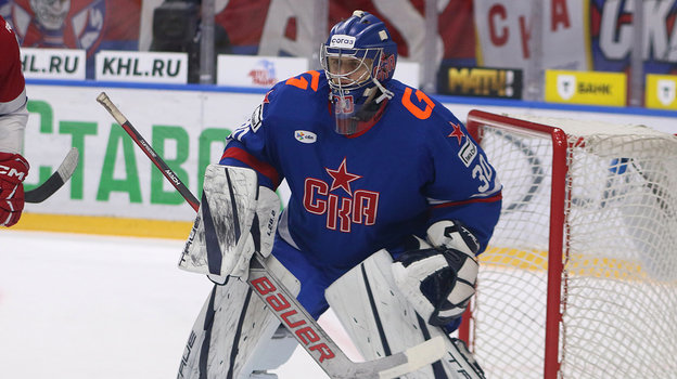 Вратарь СКА Егор Заврагин. Вратарь СКА Егор Заврагин.