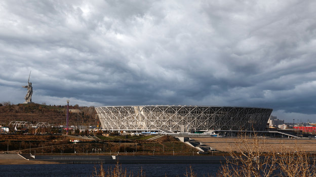 Вид на стадион «Волгоград Арена»