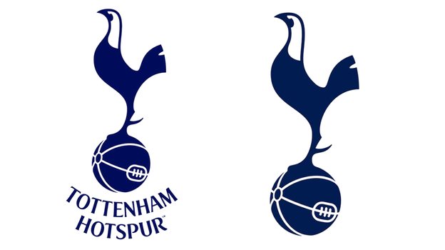Старая (слева) и новая эмблемы «Тоттенхэма». Старая и новая эмблемы «Тоттенхэма»