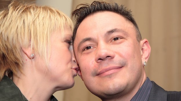 Костя Цзю с первой женой Натальей.