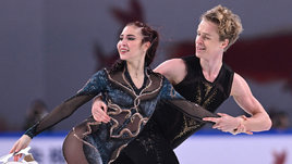 Фигуристы Диана Дэвис и Глеб Смолкин на этапе «Гран-при» в Китае