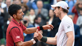 Теннисисты Новак Джокович и Энди Маррей