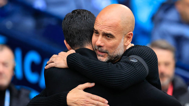 Хосеп Гвардиола и Микель Артета.