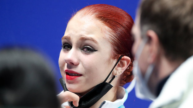 Александра Трусова на Олимпиаде в Пекине.