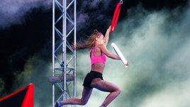 Анастасия Силкина на трассе Суперниндзя.