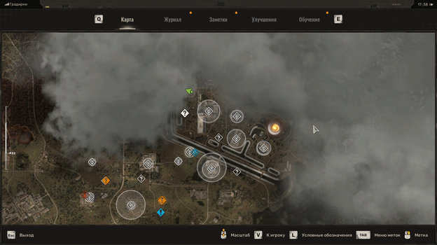 Скриншот с картой из S.T.A.L.K.E.R. 2.