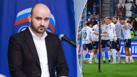 Губернатор Самарской области Вячеслав Федорищев и футболисты «Крыльев Советов»