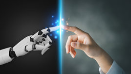 Человек и робот