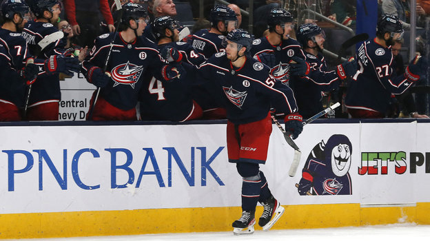 Егор Чинахов (№59) с партнерами по «Коламбусу».