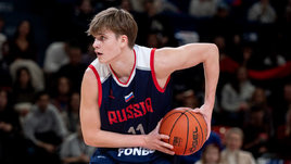 Баскетболист сборной России Илья Ермаков в матче Россия — Ливия (108:60).