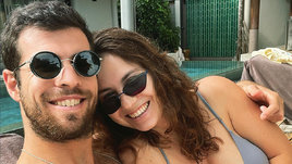 Российский теннисист Карен Хачанов и его жена Вероника Шкляева