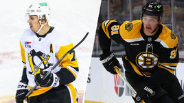 Хоккеисты Евгений Малкин и Никита Задоров