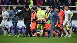 Кошмар в серии А: хавбек «Фиорентины» потерял сознание в матче с «Интером». Игра перенесена