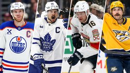 Хоккеисты Коннор Макдэвид, Остон Мэттьюс, Александр Барков, Филип Форсберг