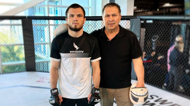 Умар Нурмагомедов и Хавьер Мендес. Боец ММА Умар Нурмагомедов и тренер Хавьер Мендес