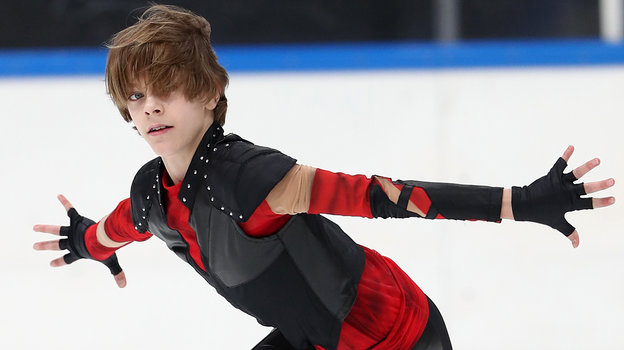Арсений Федотов. Центр фигурного катания Этери Тутберидзе. 10 декабря 2024 года. Контрольные прокаты фигуристов группы Этери Тутберидзе.