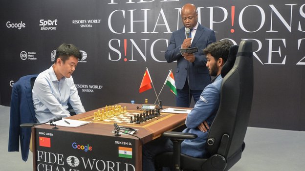 Дин Лижэнь и Гукеш Доммараджу.