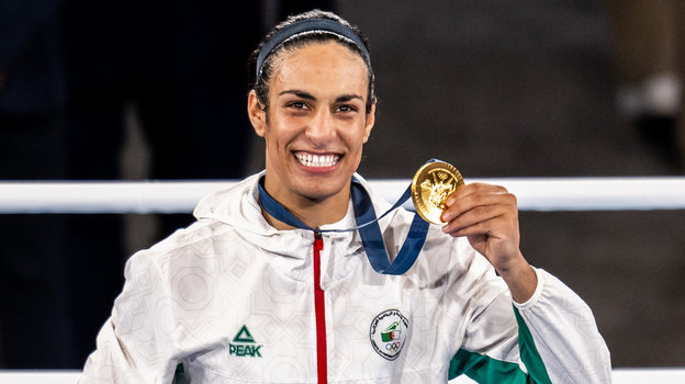 Боксерша Иман Хелиф с золотой медалью Олимпийских игр 2024 в Париже