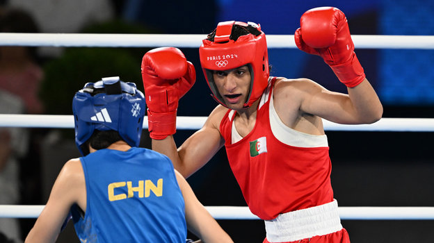 Иман Хелиф в финальном бою Парижа-2024 против Ян Лю. Боксерша Иман Хелиф в финальном бою Олимпиады-2024 против Ян Лю
