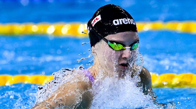 Евгения Чикунова на ЧМ-2024 по плаванию на короткой воде в Будапеште.