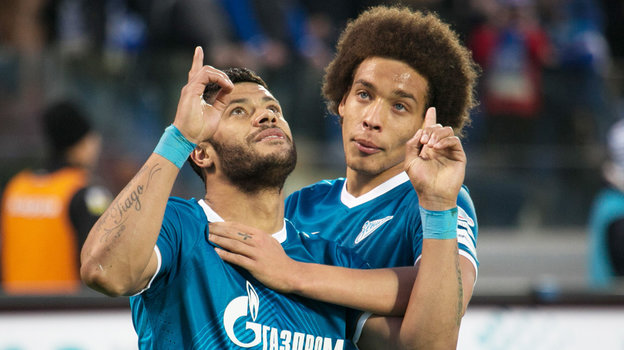 Халк и Аксель Витсель. Бывшие футболисты «Зенита» Халк и Аксель Витсель