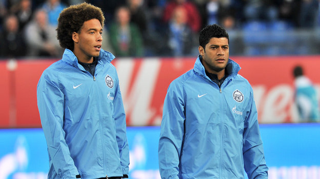 Аксель Витсель и Халк. Бывшие футболисты «Зенита» Аксель Витсель и Халк