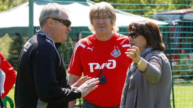 Юрий Красножан и Ольга Смородская в «Локомотиве» в 2011 году.