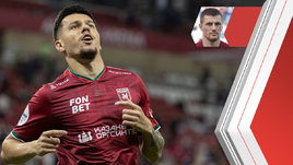 Нападающий «Рубина» Мирлинд Даку.