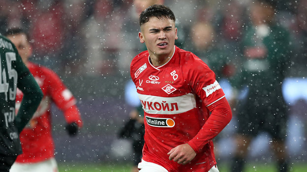 Нападающий «Спартака» Манфред Угальде. Нападающий «Спартака» Манфред Угальде.